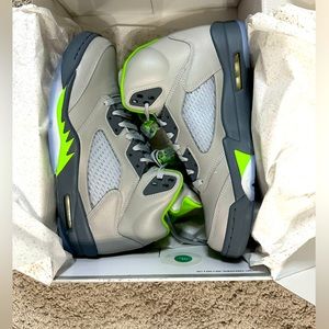 Brand New Jordan 5 Retro ( Green Bean)
